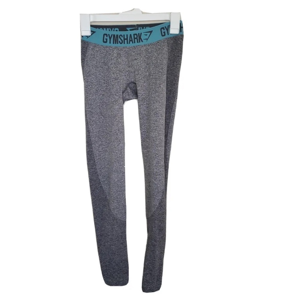 Gymshark Flex Low Rise Seamless Leggings Gray Blue Small